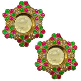Multicolour T-light Candle Holder - 2 PCS (Design 1)